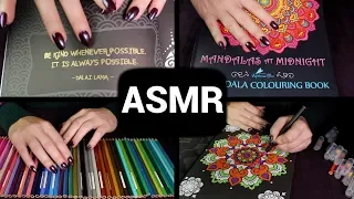 2 HOURS Coloring In ✏️ ASMR 🌟 No Talking / Unintelligible Whispers / Sleepy Layering