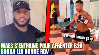 Booba Chauffe Maes a Préparer pour Le Combat dans un Ring, Il Réagit!