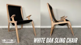 DIY Sling Chair: White Oak and Leather