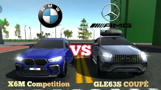 Car Simulator 2 BMW X6M COMPETITION Vs Mercedes AMG GLE63S Coupé | Top Speed | Sound Test | Brake...