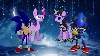 The Adventures of Sonic In Equestria Revenge of the Past Sonic,Twilight,Metal, Twivine look a like