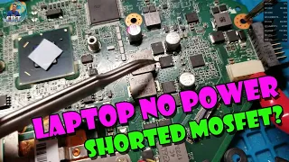 Laptop No Power Solution Shorted Mosfet | Tagalog Tutorial | Acer Laptop