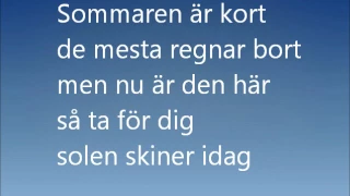 Sommaren är kort, lyrics karaoke verser