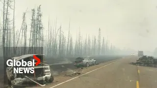 Evacuation order in place as Northwest Territories fires rage: “Driving through flames”