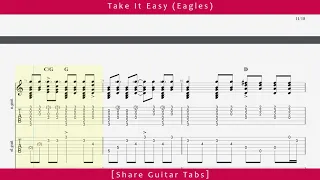 [Share Guitar Tabs] Take It Easy (Eagles) HD 1080p