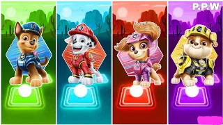 Paw Patrol Tiles Hop EDM Rush | Chase vs Rubble vs Skye vs Marshall | Tiles Hop EDM Rush Gameplay