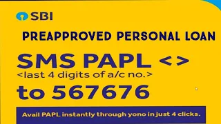 Check SBI offering preapproved personal loan through SMS | Eligible for PAPL