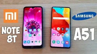 XIAOMI REDMI NOTE 8T VS SAMSUNG GALAXY A51 - ЧТО ЛУЧШЕ? ПОЛНОЕ СРАВНЕНИЕ!