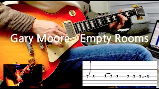 Guitar Lesson | Gary Moore - Empty Rooms Solo(Live Montreux 2010) with TABS