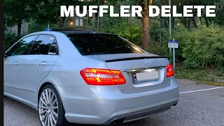 MERCEDES BENZ E200 CDI | MUFFLER DELETE | SOUND UPGRADE | W212