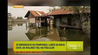Regional TV News: 30 barangays sa Pampanga, lubog sa baha