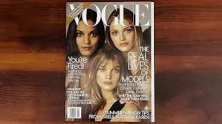 Vogue May 2009 Natalia Vodianova, Daria Werbowy | ASMR Magazine Flip Through