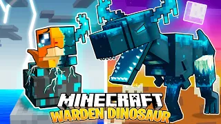 I Survived 100 Days as a WARDEN DINOSAUR in HARDCORE Minecraft!