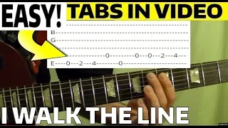 I Walk the Line by Johnny Cash - Guitar Lesson WITH TABS