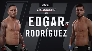 EA Sports UFC 2 - Frankie Edgar vs Yair Rodriguez UFC 211 Full Fight Simulation