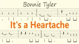 It's a Heartache / Bonnie Tyler / Guitar Solo Tab+BackingTrack