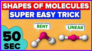 Trick to learn shapes of molecules | Geometry of molecules | VSEPR Theory