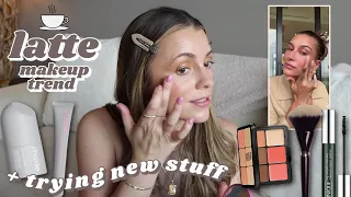 the viral "latte" makeup ☕️🍁 trying new makeup + my thoughts on all this