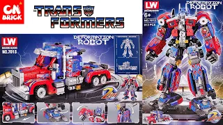 Unoffical LEGO OPTIMUS PRIME TRANSFORMERS LW7013  Unofficial LEGO SPEED BUILD