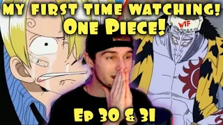 My First Time Watching One Piece Ep 30 and 31(Sub) Sanji got Disrespected - Nami and Arlong WTF