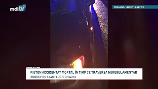 PIETON ACCIDENTAT MORTAL IN TIMP CE TRAVERSA NEREGULAMENTAR