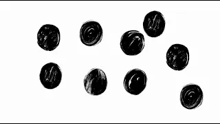 Baby Sensory Black White Mozart Classical Music | Hand drawn doodle dots fun video v3