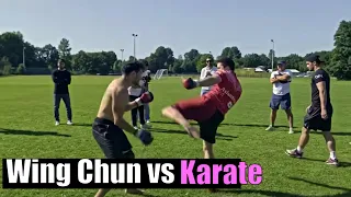 Wing Chun Guy Tests Himself Against Karate - Wing Chun vs Karate