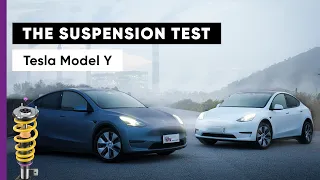 Tesla Model Y (AWD) Supension Test: KW V3 Leveling versus Stock Suspension