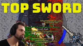 TOP SWORD PERDEU MUITA SKILL E BLESS FULL, DOUBLE EXP/LOOT COM MUITA TRETA, DROP COBRA AXE, #GWTIBIA