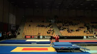 GRUBER Danielle (CAN) - 2015 Trampoline Worlds - Qualification Double Mini Routine 2