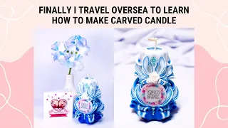 Candle Studio Vlog | Personalised Christian Carved Candle | I Travel Oversea to Learn Carved Candle