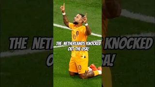 USA KNOCKED OUT By Netherlands!🤕#shorts #football #soccer #worldcup