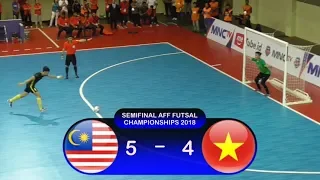Adu Penalti Malaysia Vs Vietnam (5-4) Semifinal AFF Futsal Championship 2018