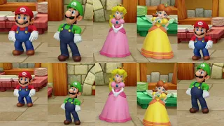 Super Mario Party -  All Characters tie animations