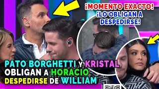 Momento en que Kristal Silva y Pato Borghetti obligan a Horacio Villalobos despedir a William Valdés