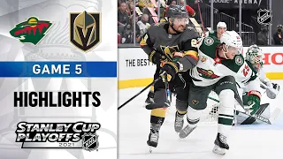 First Round, Gm 5: Wild @ Golden Knights 5/24/21 | NHL Highlights