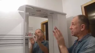 Устанавливаем шкаф-зеркало в ванной ч.1