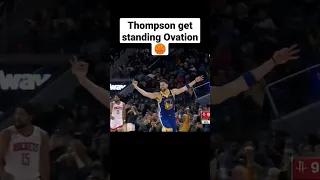 Klay Thompson gets standing Ovation record 12 to 3pm #NBA #Shorts