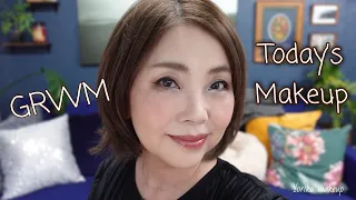 【57歳の今日のメイク】 春のクールでシックな大人のメイク｜GRWM ｜Today's makeup ｜50代メイク