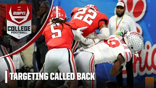 Targeting call overturned on hard hit to Marvin Harrison Jr. | College Football Playoff