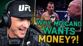 MONEY MOICANO REACTS TO HIS POST-FIGHT OCTAGON INTERVIEWS