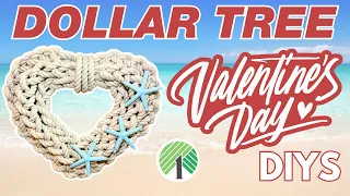 7 NEW Coastal Valentine's Day Dollar Tree DIYS!