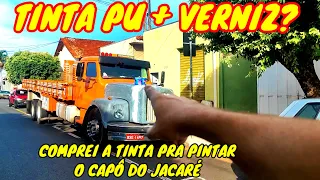 ENQUANTO NÃO SAI FRETE VOU PINTAR O CAMINHÃO SCANIA JACARÉ