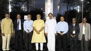 PM Narendra Modi visits Launch Pad and PSLV-C23 Vehicle Assembly in Sriharikota