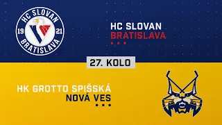 27.kolo HC Slovan Bratislava - HK GROTTO Spišská Nová Ves HIGHLIGHTS