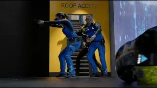 Scene: Markus tries to save Simon in Stratford Tower (Detroit: Become Human)