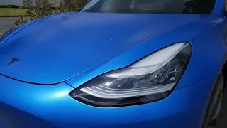 Wrap Tesla Model 3 Satin Perfect Blue