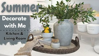 Summer Decorate with Me 2023 | Summer Decorating Ideas | Summer Kitchen & Living Room