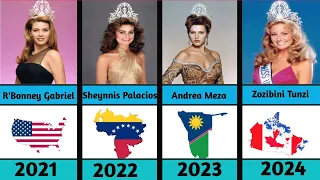 ALL Miss Universe Crowning Winners (1952-2024) - original footage | miss world winners 1951 to 2024