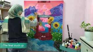 Capturing Visual Moments in Acrylics with Ain Munirah (Young Malaysian Artist)